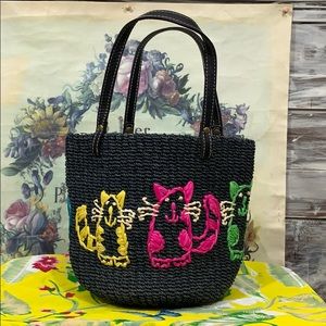 Anita Yan handmade cat handbag